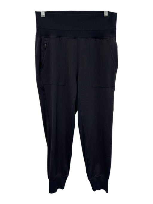 Athleta Size S Black Nylon & Spandex Pockets Athletic Elastic Waist Pants Black / S