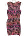 Lela Rose Size 6 Pink, Purple, Multi Polyester Blend Metallic Thread Dress Pink, Purple, Multi / 6