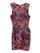 Lela Rose Size 6 Pink, Purple, Multi Polyester Blend Metallic Thread Dress Pink, Purple, Multi / 6