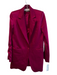 Alice + Olivia Size 0 Pink Triacetate Long Sleeve Shoulder Pads Collar Jacket Pink / 0