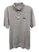 Peter Millar Size L White & Blue Cotton Stripe Polo Men's Short Sleeve White & Blue / L
