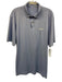 Peter Millar Size L Blue Synthetic Abstract Polo Athleisure Men's Short Sleeve Blue / L