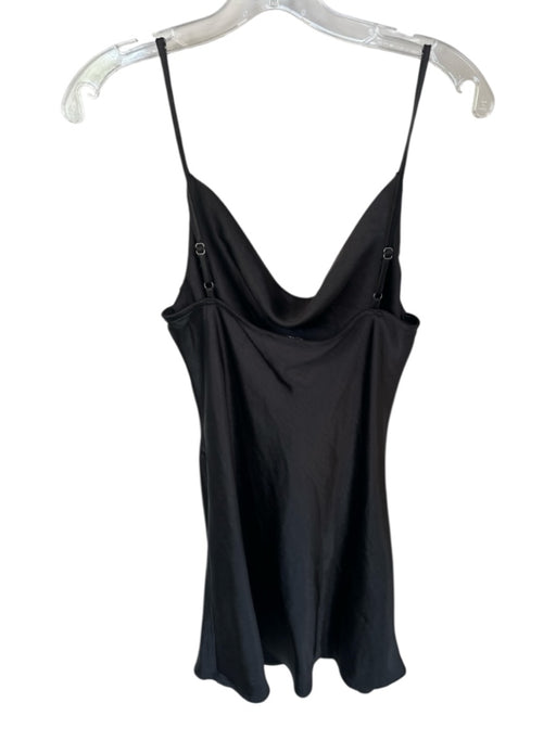 Audrey 3+1 Size L Black Polyester Spaghetti Strap Cowl Neck Dress Black / L