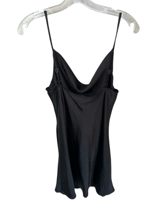 Audrey 3+1 Size L Black Polyester Spaghetti Strap Cowl Neck Dress Black / L