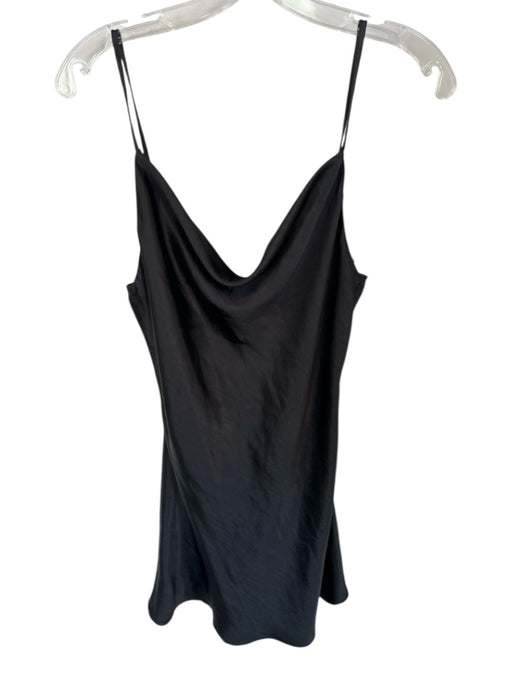 Audrey 3+1 Size L Black Polyester Spaghetti Strap Cowl Neck Dress Black / L