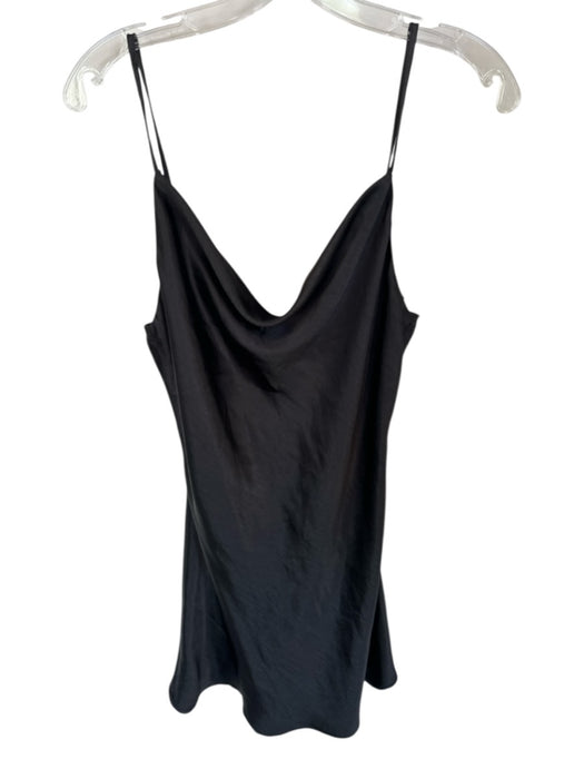 Audrey 3+1 Size L Black Polyester Spaghetti Strap Cowl Neck Dress Black / L