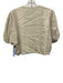 Bleu Blanc Rouge Size L Beige Viscose & Rayon Short Puff Sleeve 1 Button Jacket Beige / L