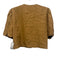 Bleu Blanc Rouge Size S Brown Viscose & Rayon Short Puff Sleeve 1 Button Jacket Brown / S