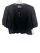 Bleu Blanc Rouge Size S Black Viscose & Rayon Short Puff Sleeve 1 Button Jacket Black / S
