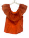 Bleu Blanc Rouge Size 38 Orange Polyester Pop Over Off Shoulder Top Orange / 38