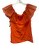 Bleu Blanc Rouge Size 42 Orange Polyester Pop Over Off Shoulder Top Orange / 42
