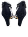 Nina Shoe Size 8 Midnight blue textile upper Glitter Ankle Buckle Sandals Midnight blue / 8