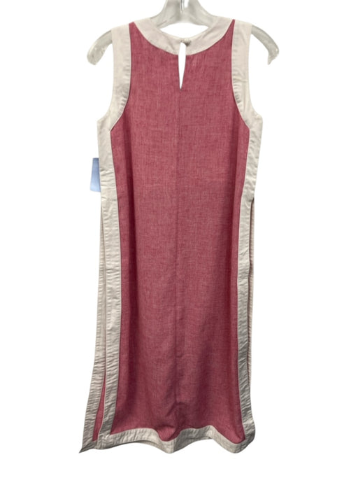 Buru Size XXS Pink & White No Fabric Tag Contrast Trim Side Slits Short Set Pink & White / XXS