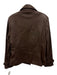 Tiboa Leathers Size M Dark Brown Nylon & Acetate Pleather Double Breast Jacket Dark Brown / M