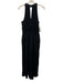 By Anthropologie Size M Black Viscose Sleeveless V Neck Elastic Waist Jumpsuit Black / M