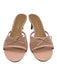 Maeve Shoe Size 38 Light Pink Synthetic Upper Mesh Bow Open Toe Low Heel Mules Light Pink / 38
