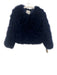 Nikita Karizma Size S Navy No Fabric Tag Faux Feathers Hook Closure Jacket Navy / S