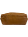Tory Burch Brown Leather Snap Button Top Handle embossed logo Tassels Bag Brown / L