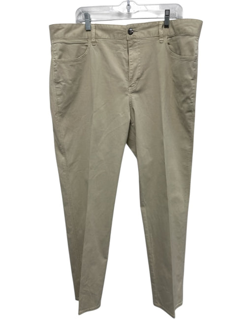 Johnnie O Size 38 Beige Cotton Blend Solid Khaki Men's Pants Beige / 38