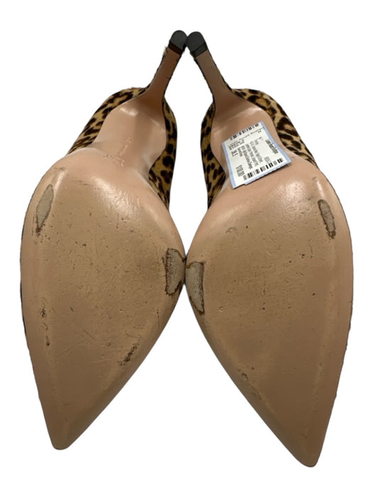 Gianvito Rossi Shoe Size 38.5 Beige & Brown Leather Upper Ponyhair Pumps Beige & Brown / 38.5
