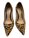 Gianvito Rossi Shoe Size 38.5 Beige & Brown Leather Upper Ponyhair Pumps Beige & Brown / 38.5