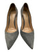 Gianvito Rossi Shoe Size 38.5 Gray Leather Upper Suede Pointed Toe Pumps Gray / 38.5