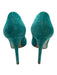 Gianvito Rossi Shoe Size 38.5 Aquamarine Blue Leather Upper Suede Stiletto Pumps Aquamarine Blue / 38.5
