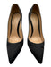 Gianvito Rossi Shoe Size 38.5 Black textile upper Satin Pointed Toe Pumps Black / 38.5