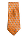 Salvatore Ferragamo Orange & Multi Silk Elephant Print Men's Ties Orange & Multi
