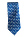 Salvatore Ferragamo Blue Silk Flowers Men's Ties Blue