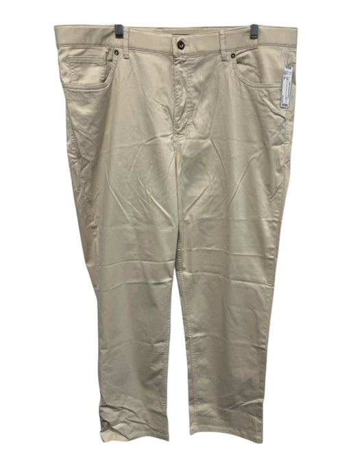 Hiltl Size 40 Beige Cotton Zip Fly Men's Pants Beige / 40