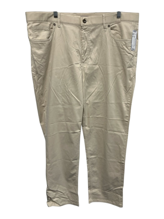 Hiltl Size 40 Beige Cotton Zip Fly Men's Pants Beige / 40