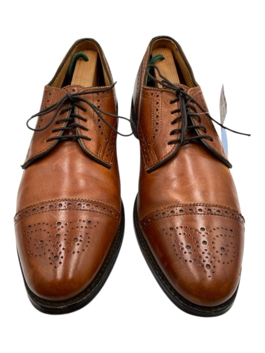 Allen Edmonds Shoe Size 11B Brown Leather Broguing Dress Lace Up Men's Shoes Brown / 11B