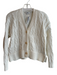 Madewell Size Medium White Cotton V Neck Front Button Closure Knit Cardigan White / Medium