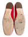 Tory Burch Shoe Size 9.5 Red Suede Logo Flat Square Toe Shoes Red / 9.5