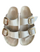 Birkenstock Shoe Size 40 Off White Leather Gold hardware Open Toe & Heel Shoes Off White / 40