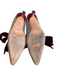 Manolo Blahnik Shoe Size 39.5 Gray & Burgundy Tweed Velvet Bow Pointed Toe Shoes Gray & Burgundy / 39.5