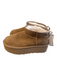 Ugg Shoe Size 9 Light Brown Suede Fleece Lined Platform Ankle High Booties Light Brown / 9