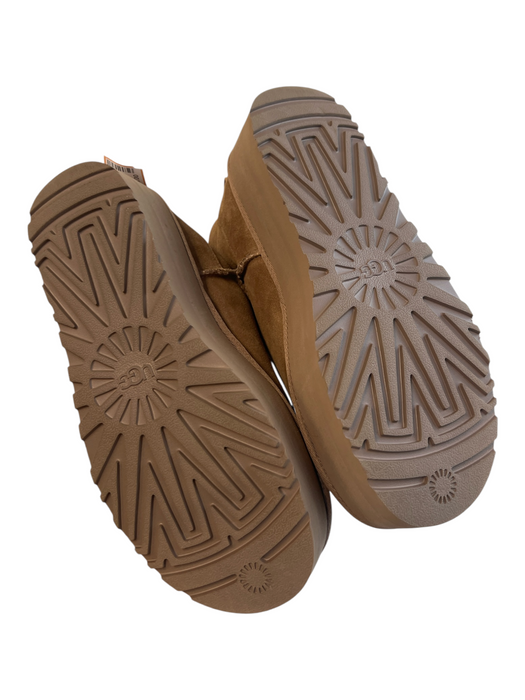 Ugg Shoe Size 9 Light Brown Suede Fleece Lined Platform Ankle High Booties Light Brown / 9