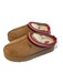 Ugg Shoe Size 9 Light Brown Suede Fleece Lined Orange Trim Low Back Booties Light Brown / 9