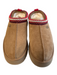 Ugg Shoe Size 9 Light Brown Suede Fleece Lined Orange Trim Low Back Booties Light Brown / 9