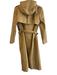 J Crew Mustard Cotton Double Breast Belt Attachable Hood Ankle Length Trenchcoat Mustard / 4