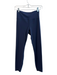 Vuori Size Small Navy Recycled Polyamide Wide Waist Band Ankle Length Leggings Navy / Small