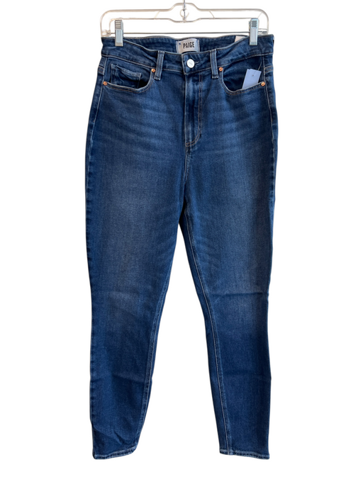Paige Size 30 Med Light Wash Cotton Blend 5 Pocket Zip Fly High Rise Jeans Med Light Wash / 30