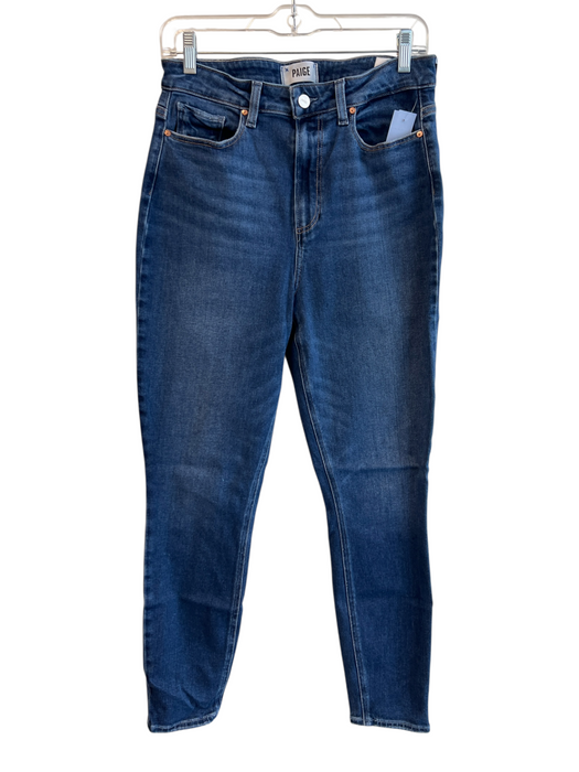 Paige Size 30 Med Light Wash Cotton Blend 5 Pocket Zip Fly High Rise Jeans Med Light Wash / 30