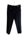 Veronica Beard Size 6 Black Polyester Blend Gold Buttons Zip Fly Tapered Pants Black / 6