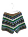 Frame Size Small Blue & Multi Cotton Blend Knit Striped Pull On Shorts Blue & Multi / Small