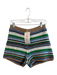 Frame Size Small Blue & Multi Cotton Blend Knit Striped Pull On Shorts Blue & Multi / Small
