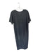 Le Bon Shoppe Size L Charcoal Cotton Maxi Short Sleeve slit Dress Charcoal / L