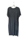 Le Bon Shoppe Size L Charcoal Cotton Maxi Short Sleeve slit Dress Charcoal / L